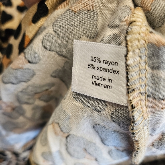 Lane Bryant Cheetah Leopard Top Plus Size NEW - Picture 4 of 6